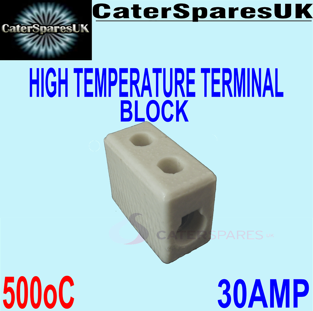 HIGH TEMPERATURE HEAT RESISTANT TERMINAL CONNECTOR BLOCK 30AMP SINGLE