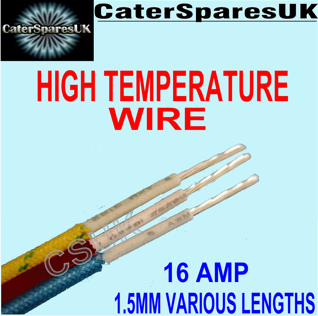 OVEN FIRE HEAT RESISTANT APPLIANCE CABLE WIRE 1.5MM SPARE PARTS VARIOUS LENGTH eBay