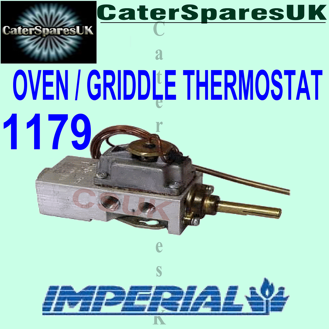 1179 IMPERIAL CONCENTRIC OVEN / GRIDDLE GAS CONTROL OPERATING
